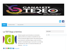 Tablet Screenshot of canaletestereo.com